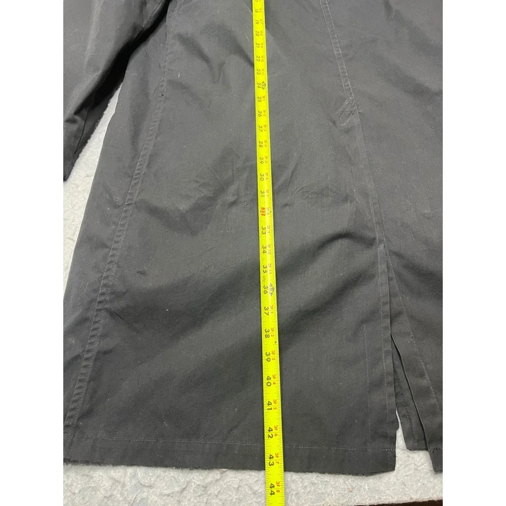 Vintage US Military All Weather‎ Trench Coat Black 46L fleece zip in Liner